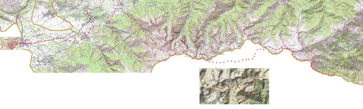 Carte de l'étape 3 : La Preste - Puigcerdà