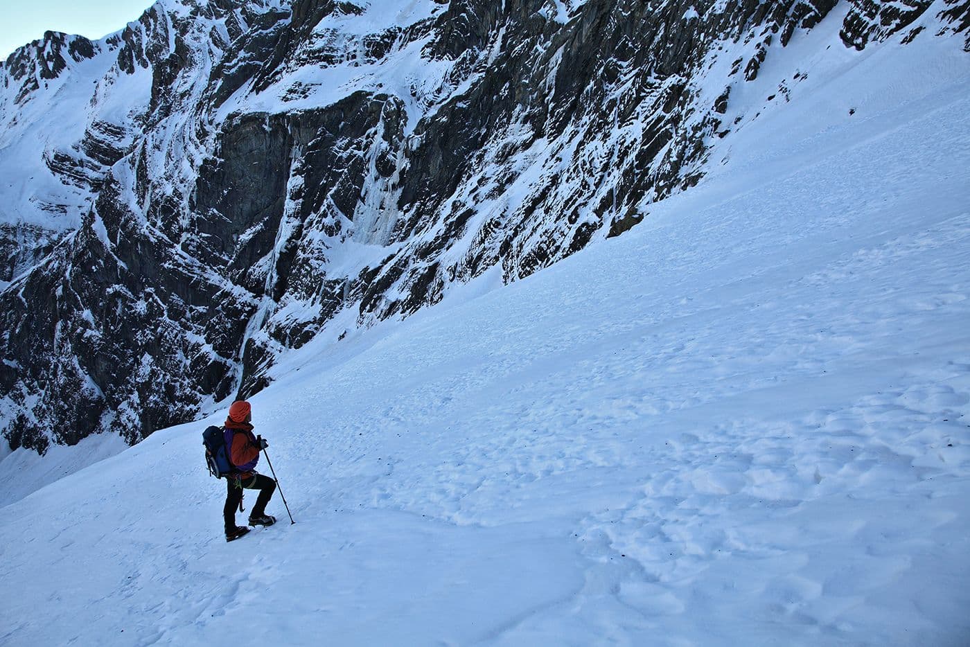 Gavarnie Montée Trois Étages Hiver Sortie Casque du Marboré — photo 3