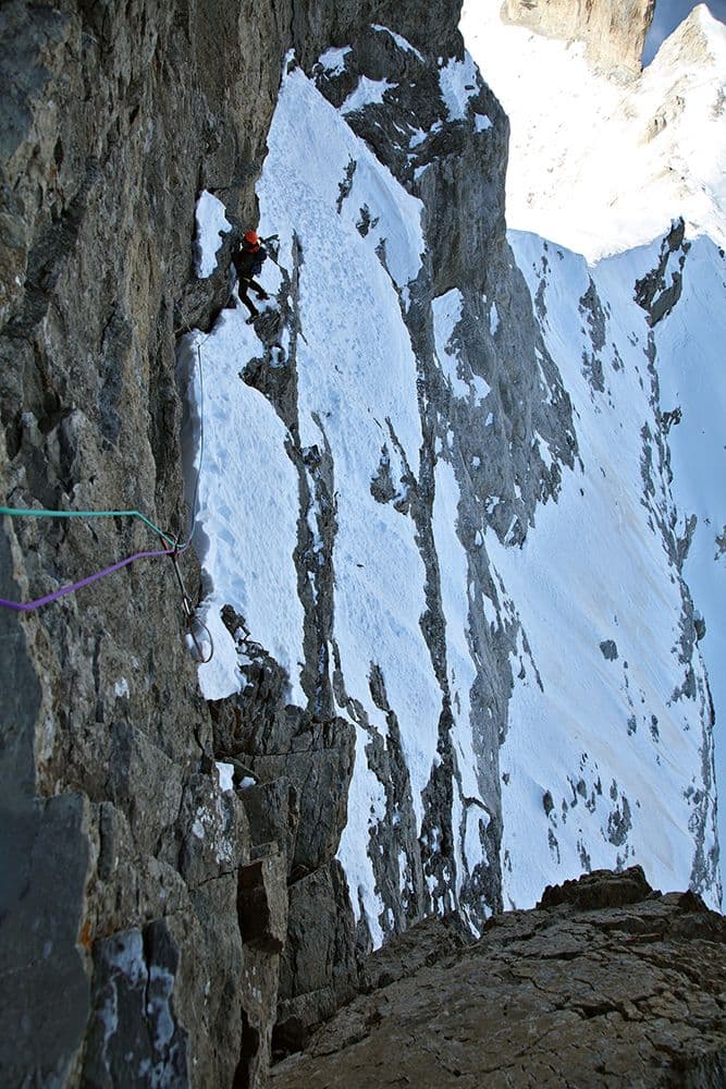 Gavarnie Montée Trois Étages Hiver Sortie Casque du Marboré — photo 13