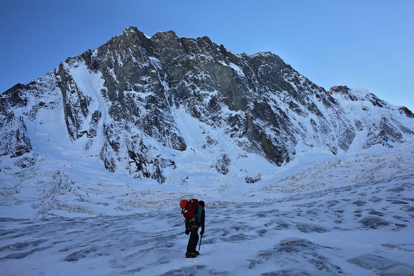 Voie Slovènes Sortie Éperon Croz Grandes Jorasses — photo 2
