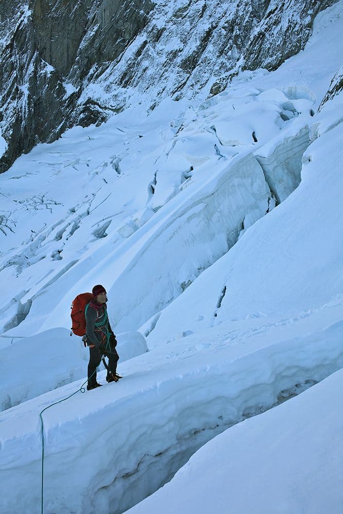 Voie Slovènes Sortie Éperon Croz Grandes Jorasses — photo 3
