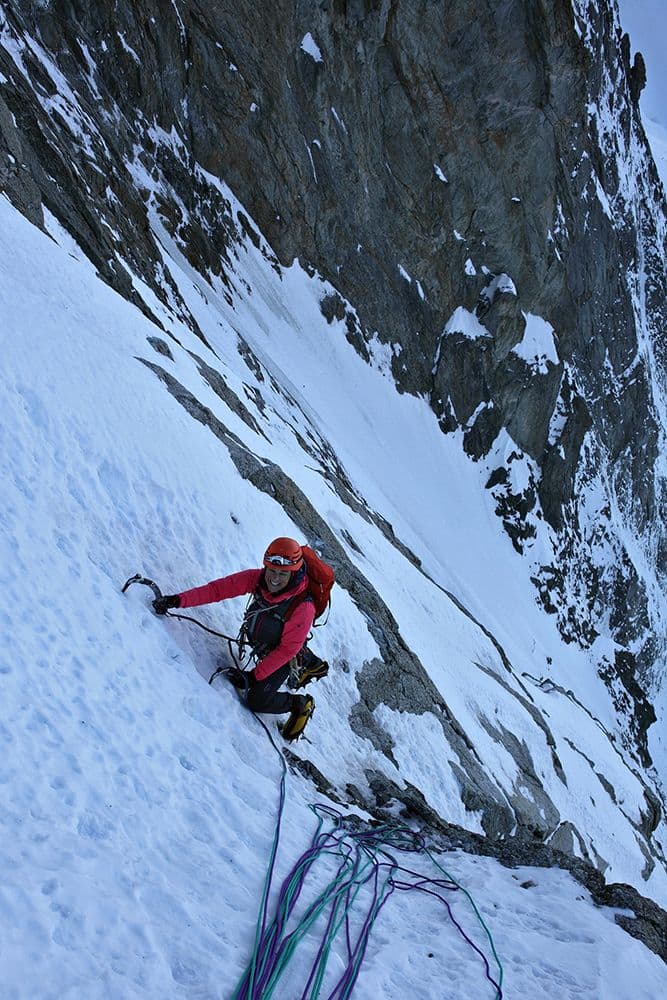 Voie Slovènes Sortie Éperon Croz Grandes Jorasses — photo 7
