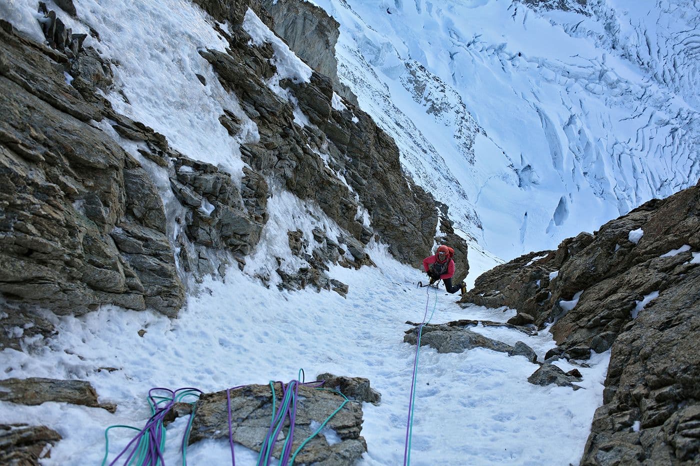 Voie Slovènes Sortie Éperon Croz Grandes Jorasses — photo 10
