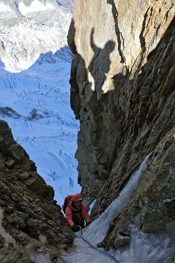 Voie Slovènes Sortie Éperon Croz Grandes Jorasses — photo 11