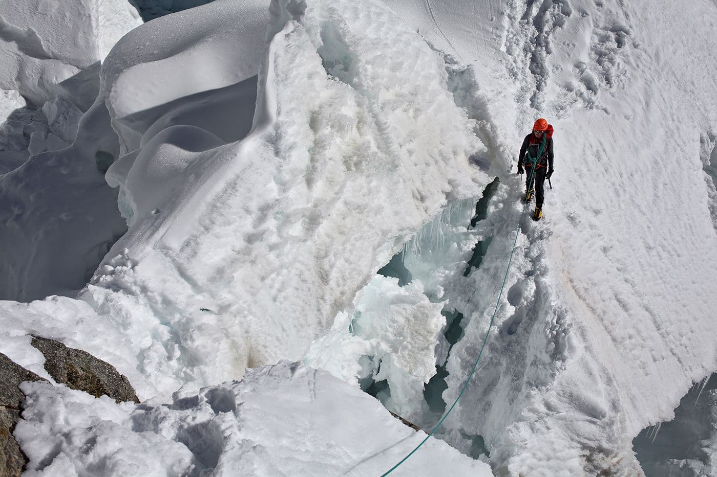 Voie Slovènes Sortie Éperon Croz Grandes Jorasses — photo 12