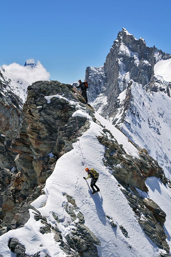 Traversée Pointes Moming Schali Weisshorn — photo 8