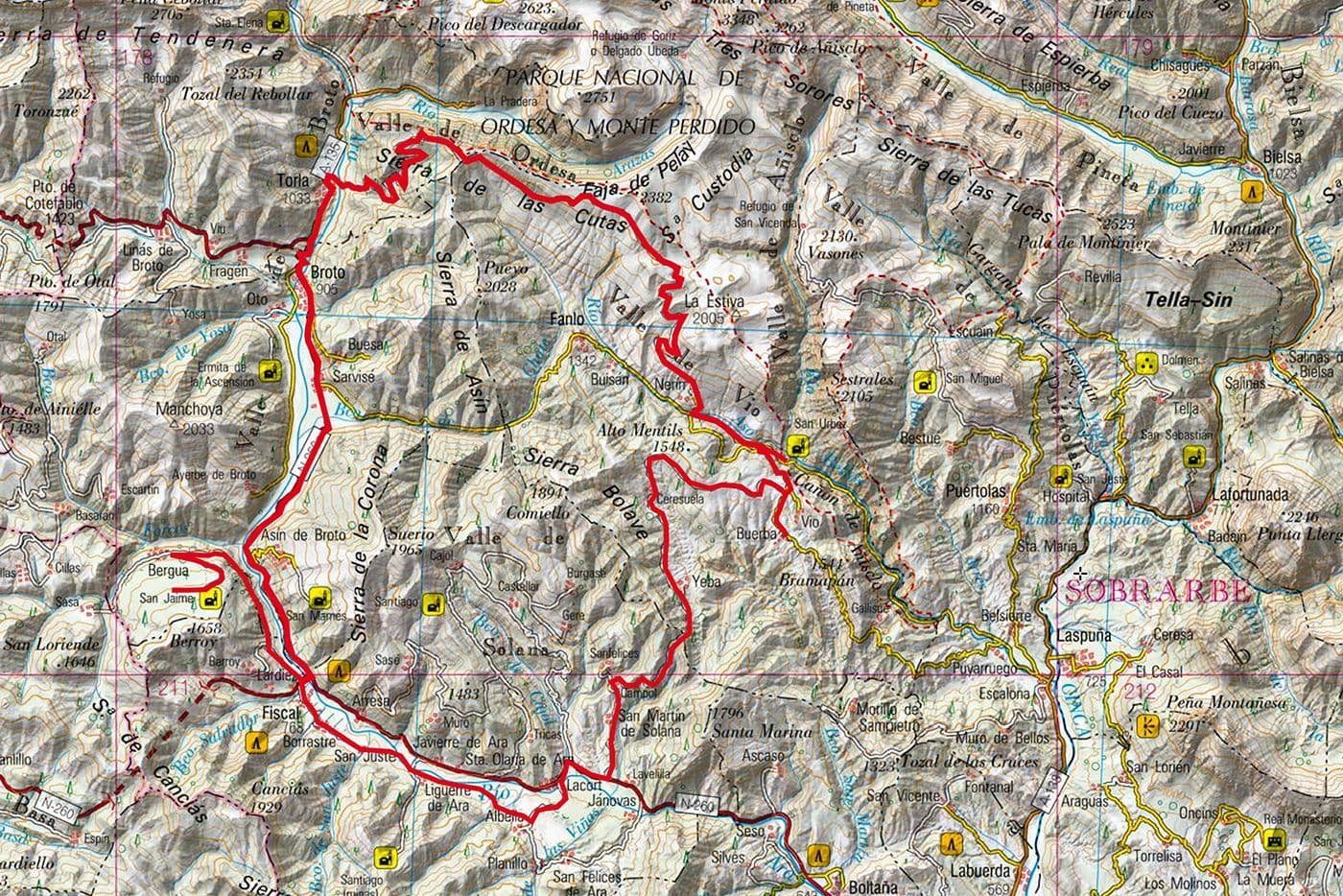 Parcours Vélo Mont Perdu Ordesa Aragon