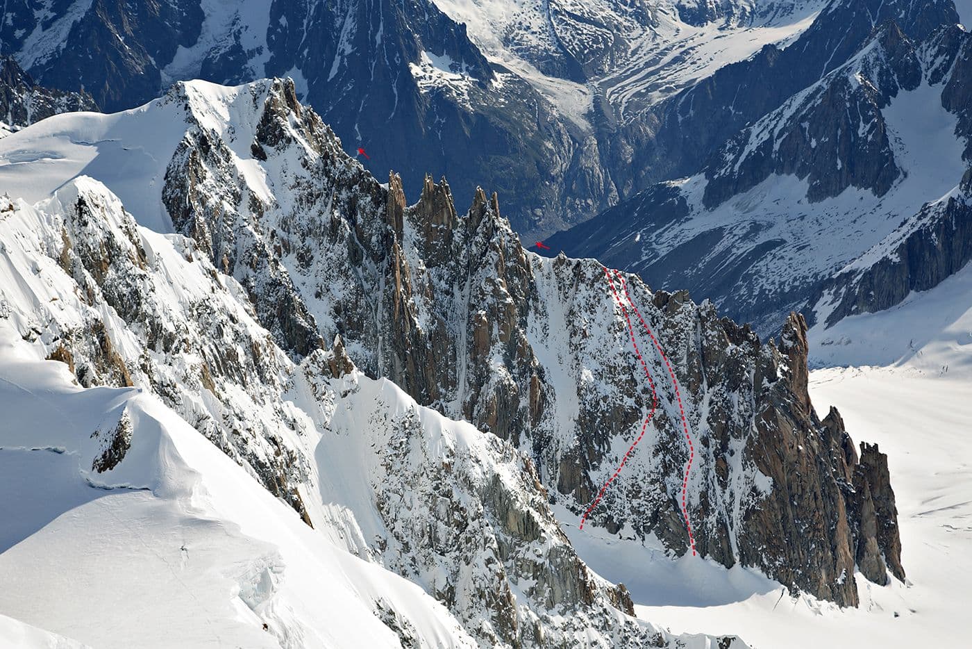 Traversée Aiguilles du Diable Mont Blanc du Tacul