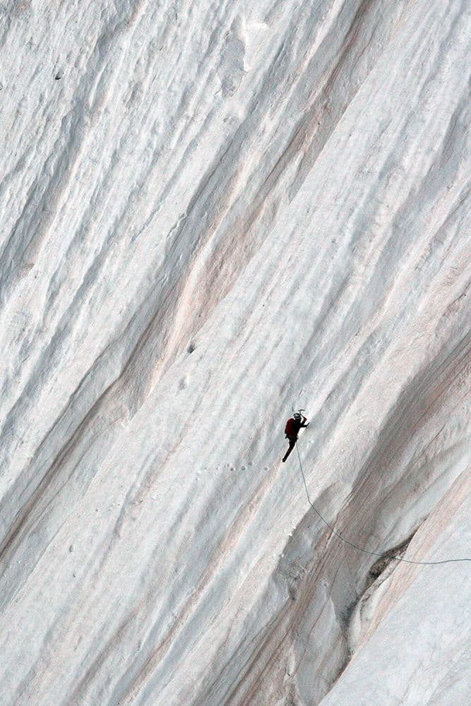 Goulottes Glace Massif Mont Blanc