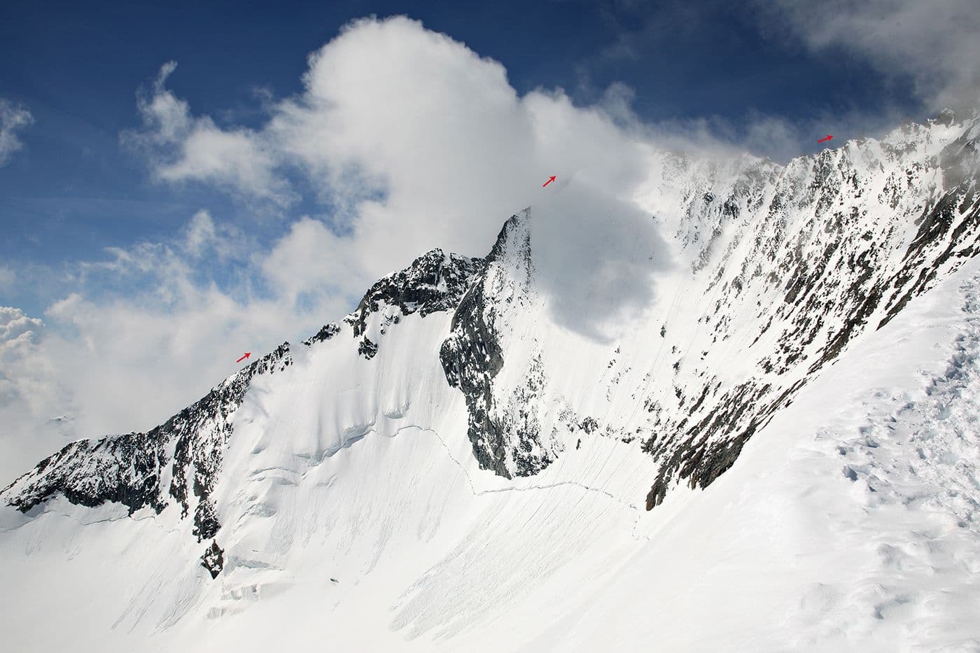Traversée Lendspitze Nadelhorn Valais Suisse