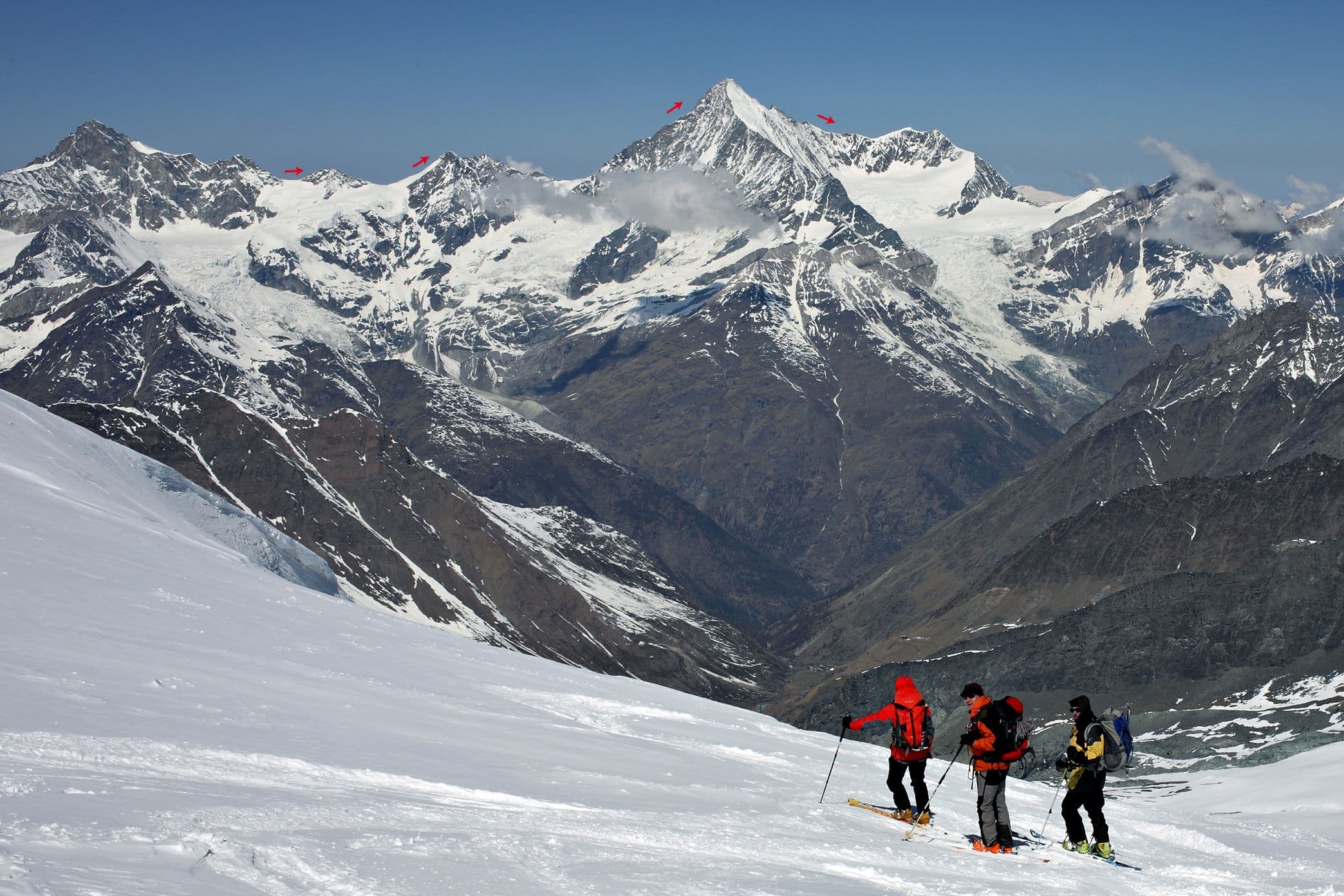 Traversée Pointes Moming Schali Weisshorn